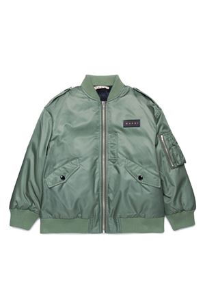 bomber in poliammide verde MARNI KIDS | M01207M00TG0M540